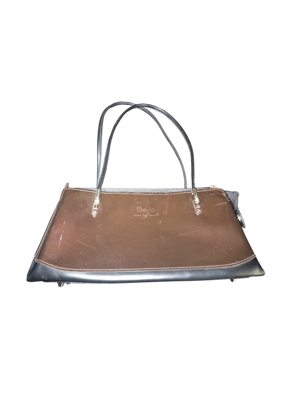Beijo Brown and Black Shoulder Tote